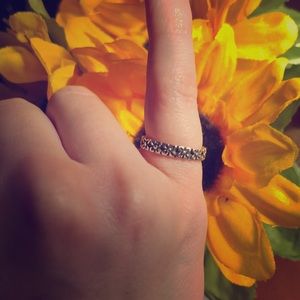 James Avery Ring with flowers